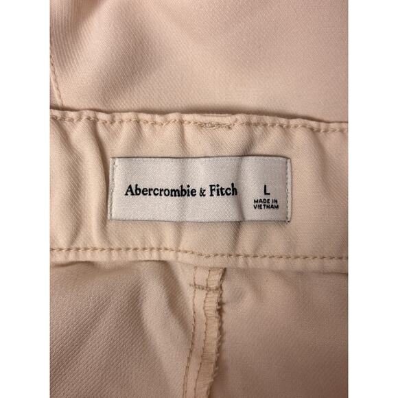 New Abercrombie & Fitch Pants Large Womens Sloane Wide Leg Trouser Ivory - Picture 6 of 7